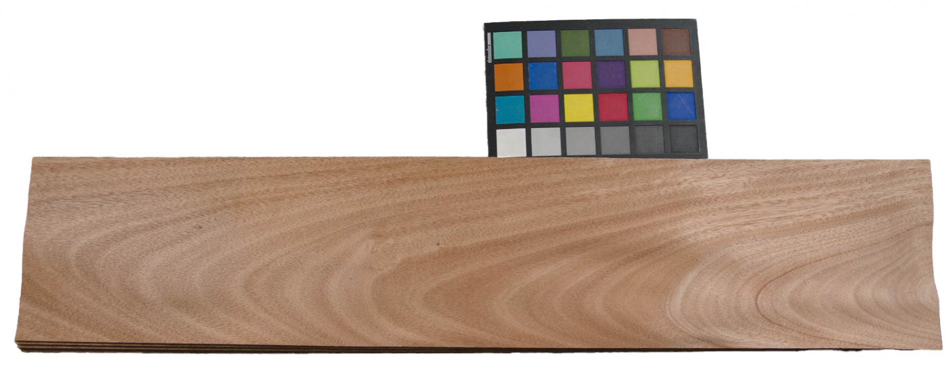 Gabon mahogany, okoumé, - veneer (0,6mm) - 2,87m² (23pcs. x 78cm x 16cm)