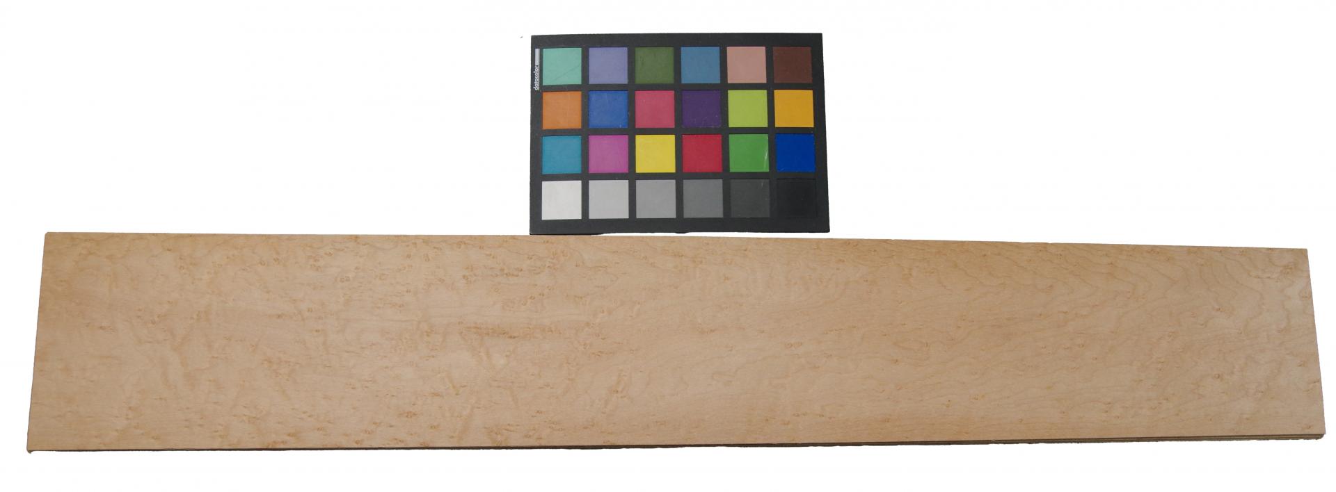 Vogelaugenahorn -Furnier (0,6mm) - 1,02m² (10Stk. x 82cm x 12,5cm)