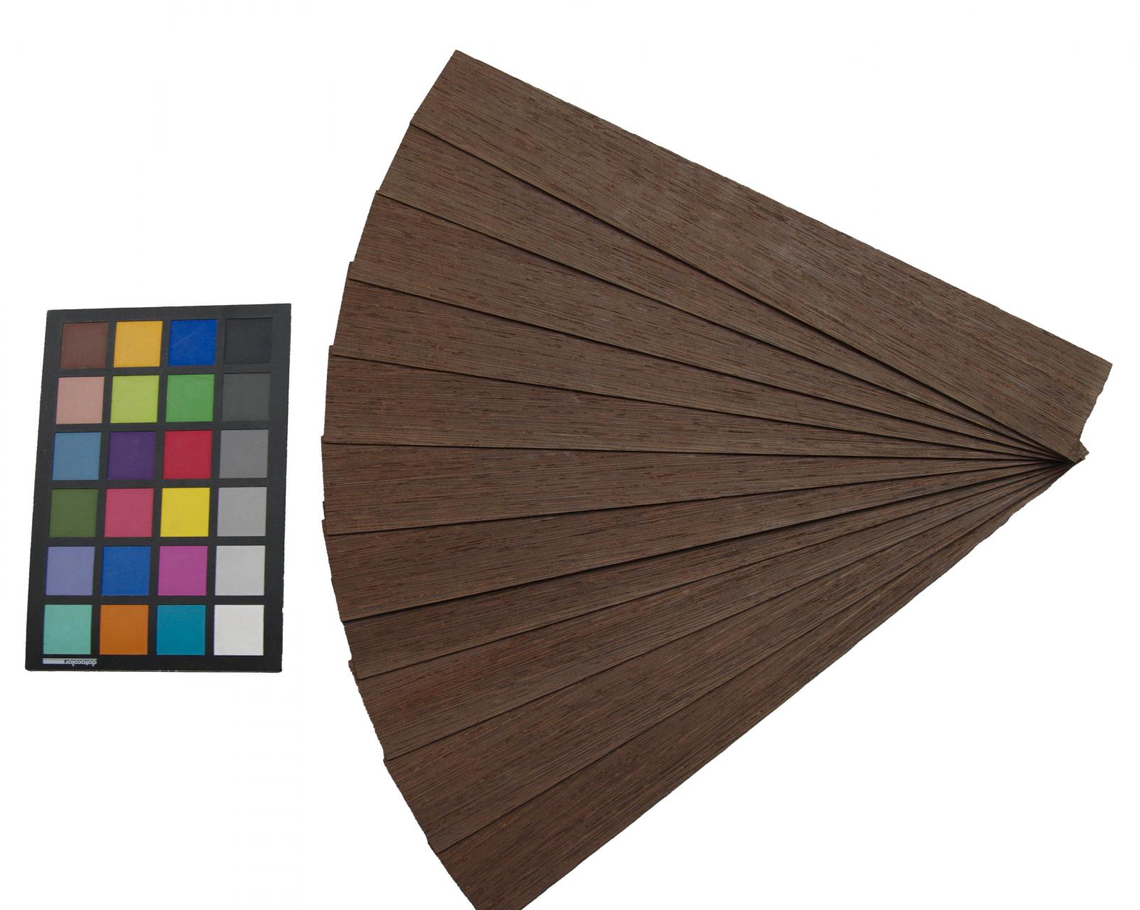 Wenge -Furnier (1,4mm) - 0,26m² (12Stk. x 39cm x 5,5cm)