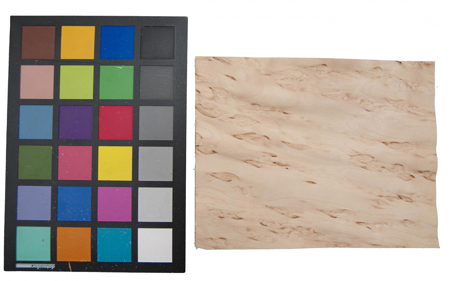 Birke Maser -Furnier (0,6mm) - 0,15m² (6Stk. x 18cm x 14cm)