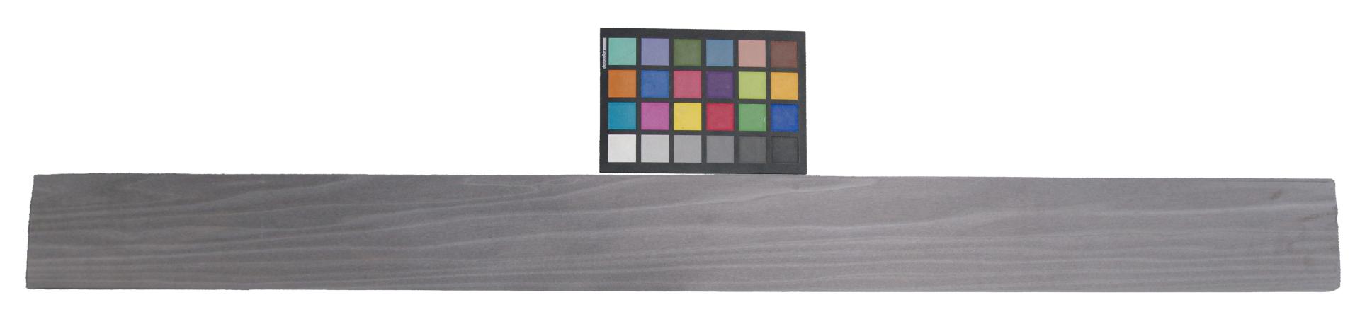 Tulipier, silber grau gefärbtes -Furnier (0,6mm) - 3,36m² (26Stk. x 123cm x 10,5cm)