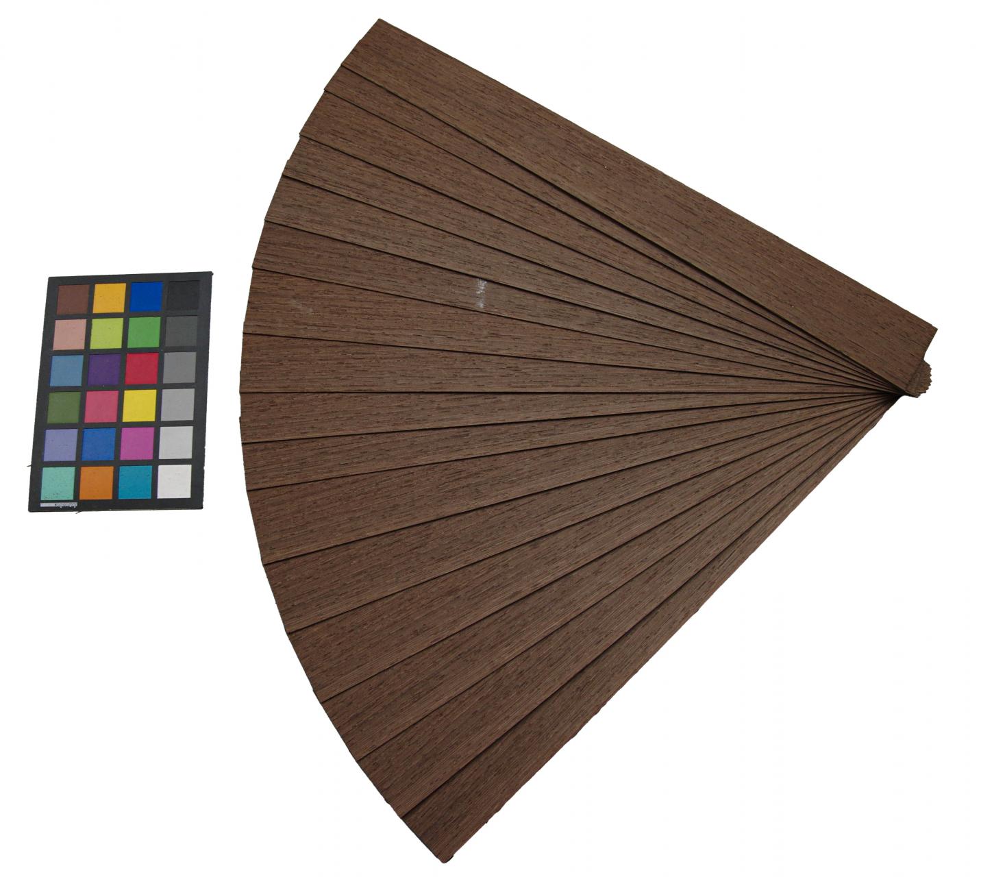 Wenge, - veneer (1,4mm) - 0,47m² (16pcs. x 53cm x 5,5cm)