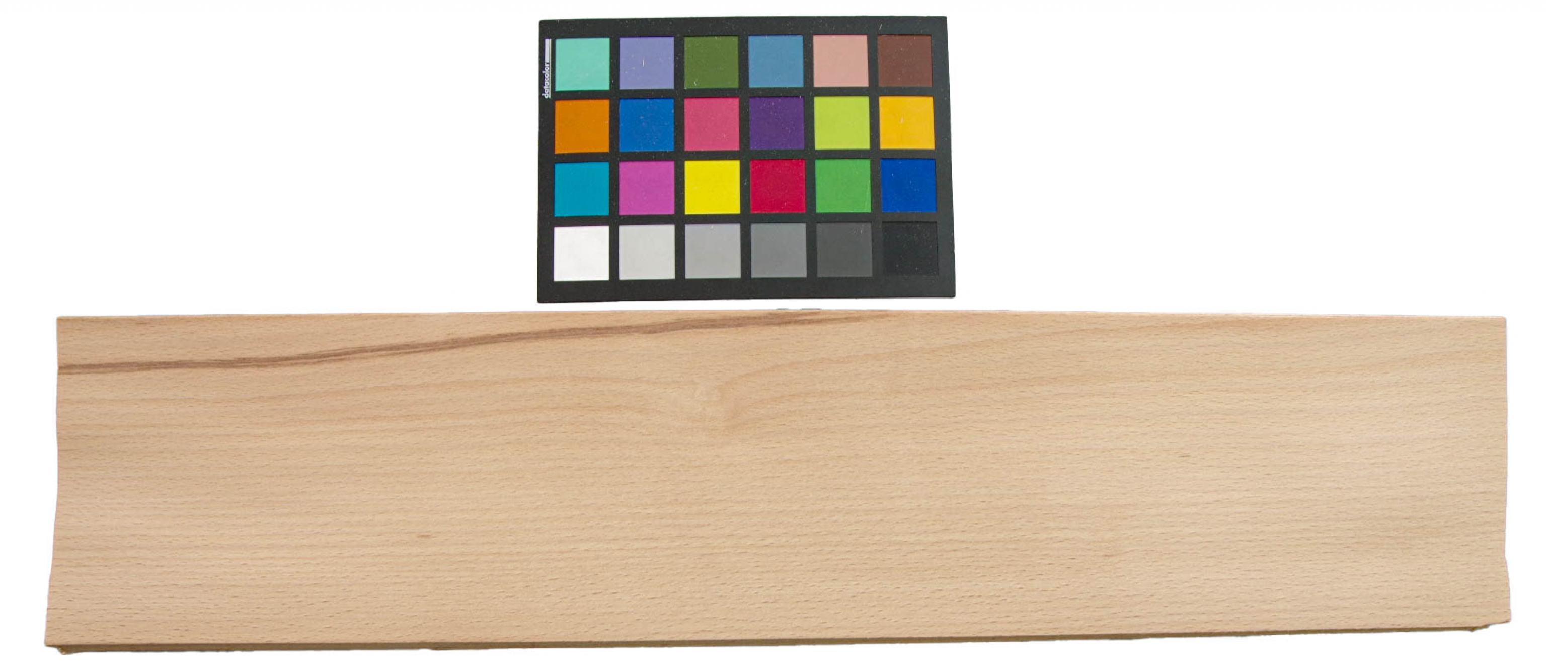 Beech, veneer with Colour reference card