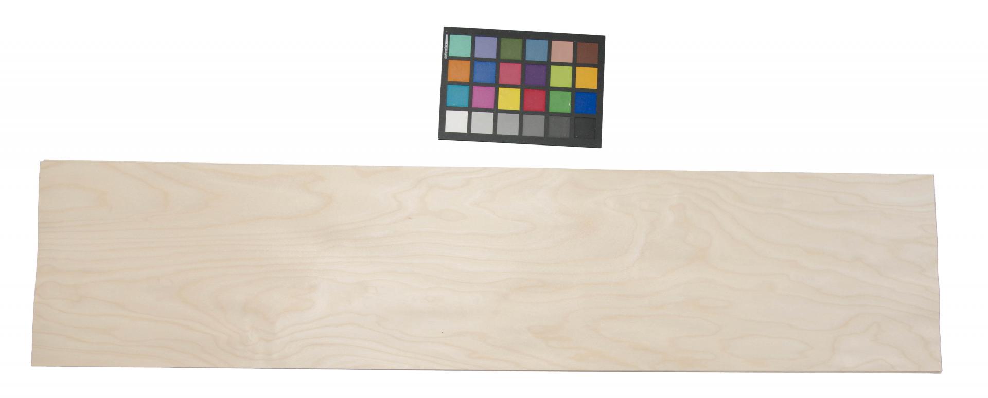 Birch, - veneer (0,6mm) - 4,48m² (18pcs. x 106cm x 23,5cm)